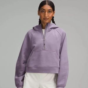 Lululemon Scuba Oversized Half-Zip Hoodie in Purple Ash